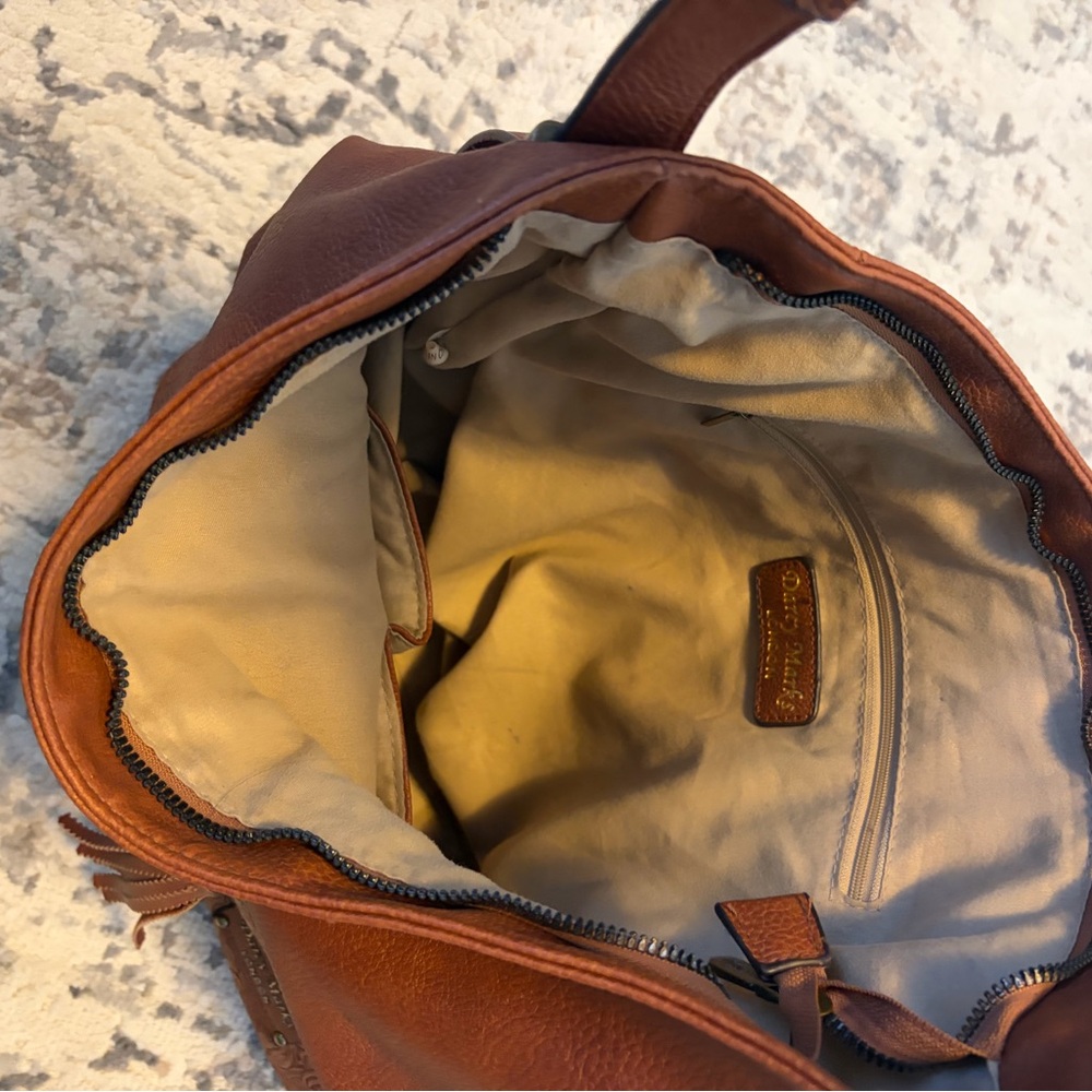 Elegant Brown Leather Hobo Bag - Picture 5 of 5